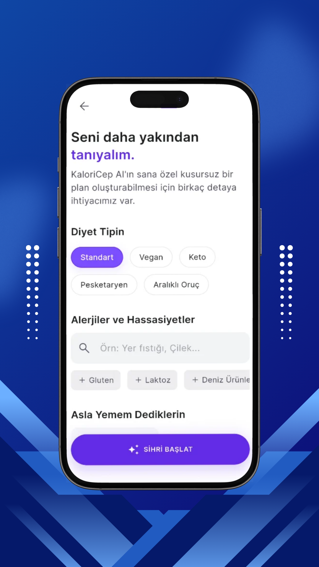 KaloriCep - Gemini AI Destekli Kalori Takip, Diyet ve Yapay Zeka Beslenme Asistanı - Ekran Görüntüsü 9